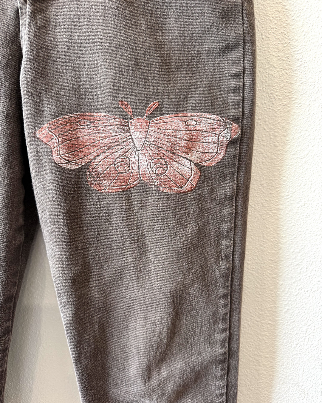 Red Patchwork Dark Denim