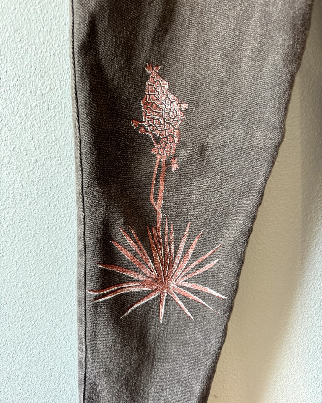 Red Patchwork Dark Denim