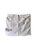 Samba White Denim Skirt