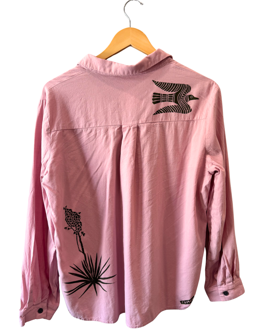Pink Boots Button Down