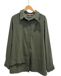 Deep Moss Suede Shacket