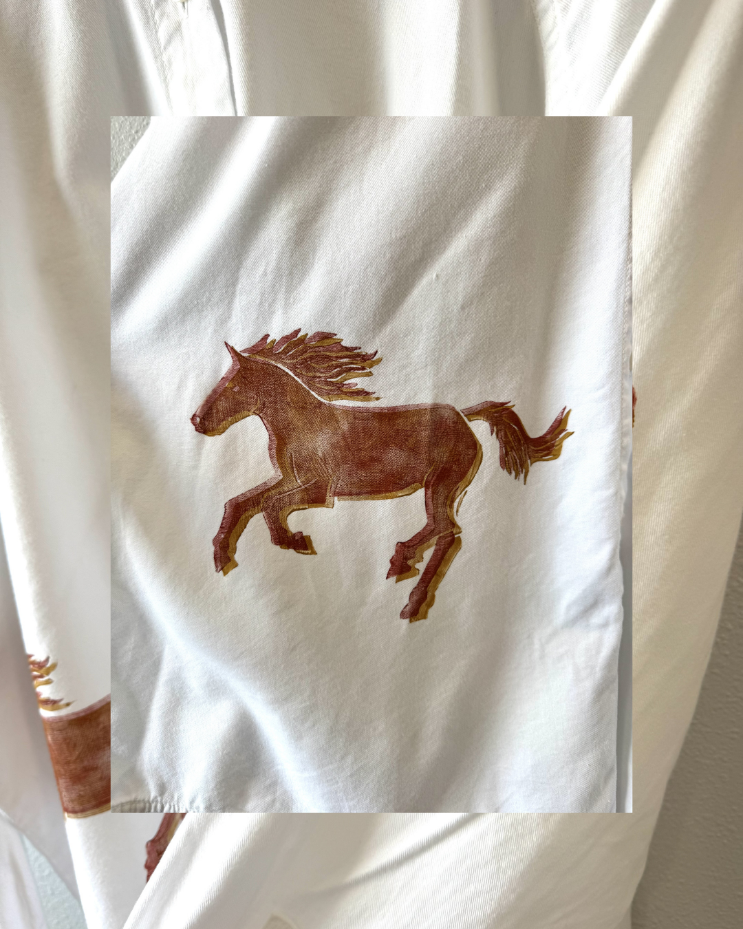 Fire Horse Button Down