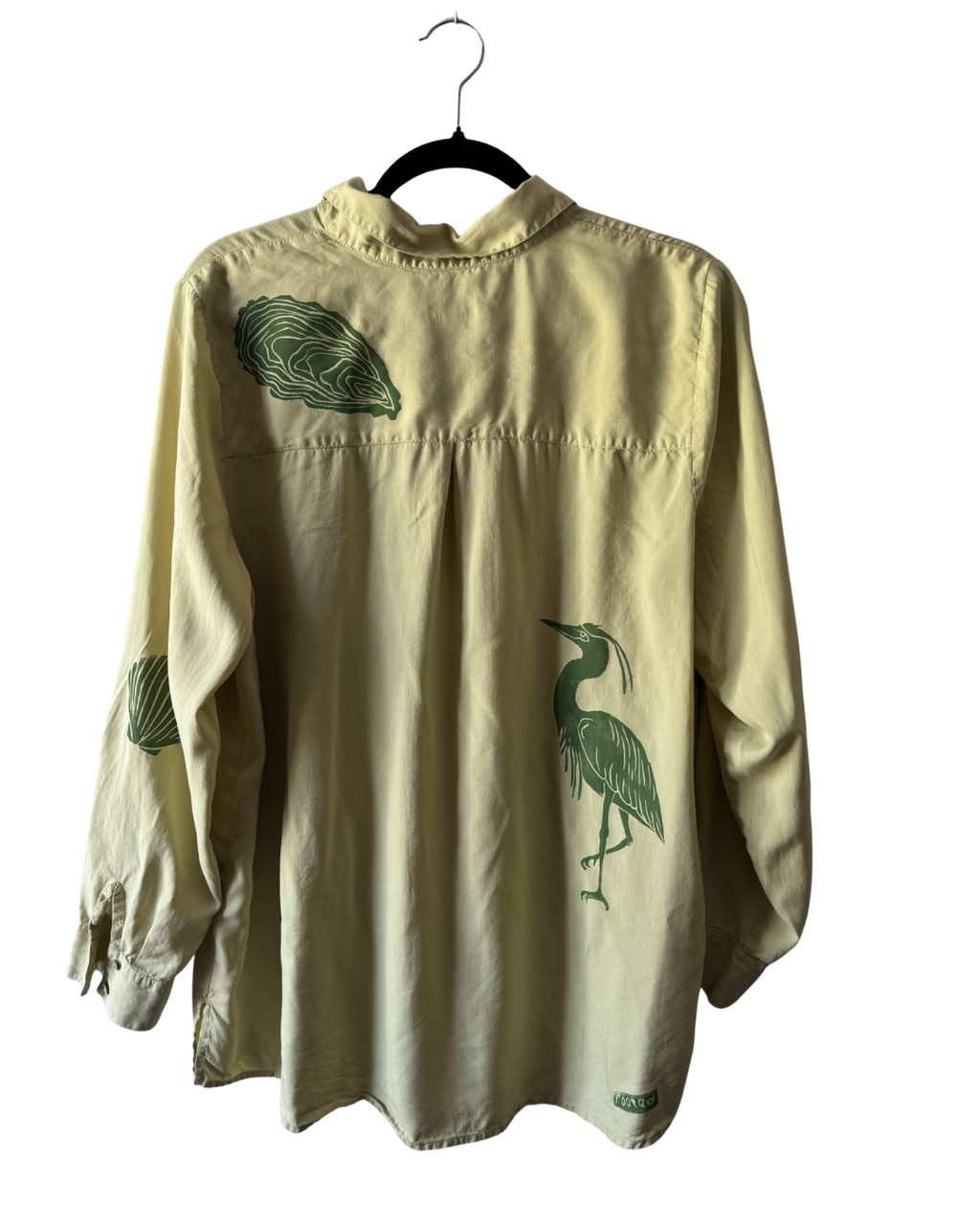 Beach Gator Silk Button Down
