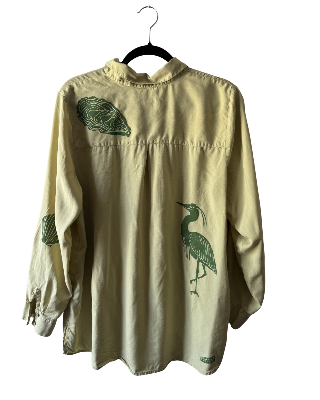Beach Gator Silk Button Down