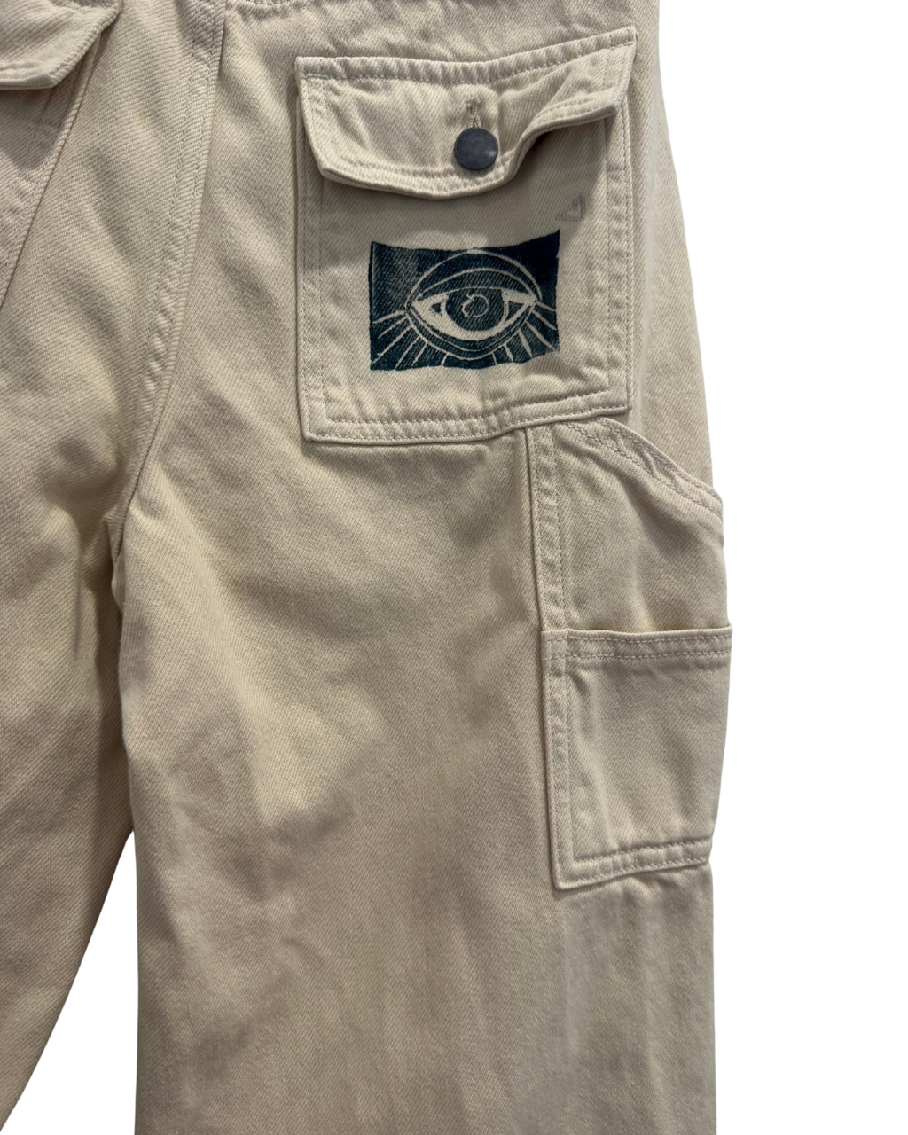 Tan Patchwork Denim