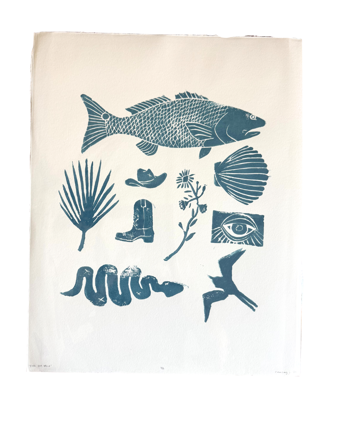 Fish Out West Print