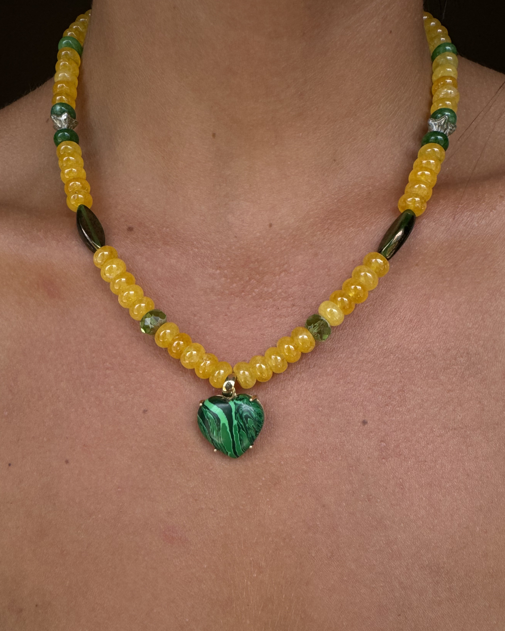Yellow Heart Necklace