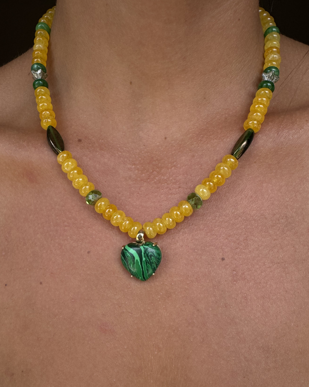 Yellow Heart Necklace