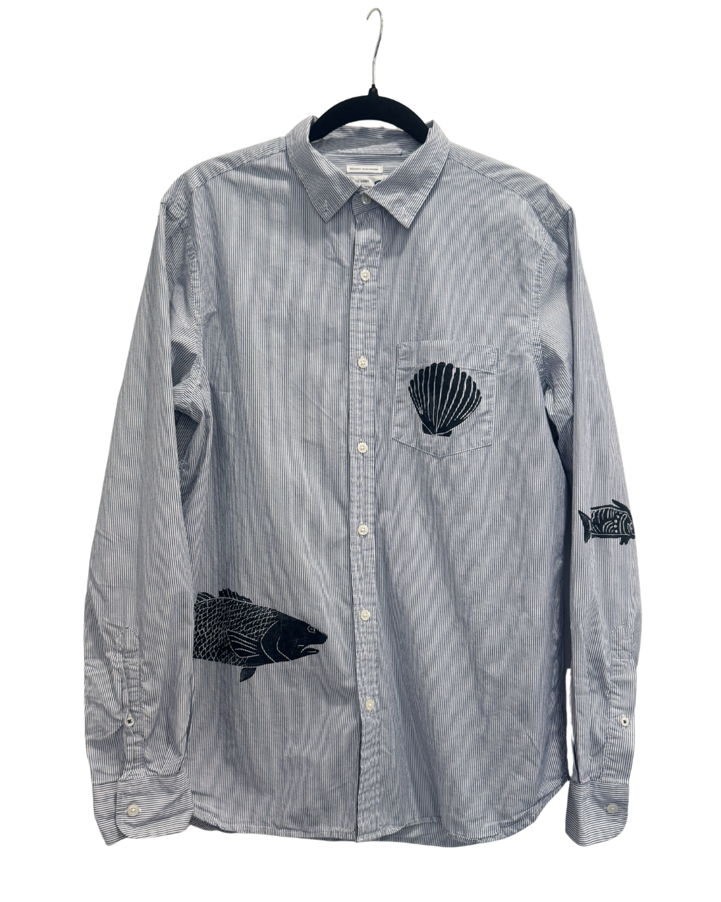 Striped Redfish Button Down