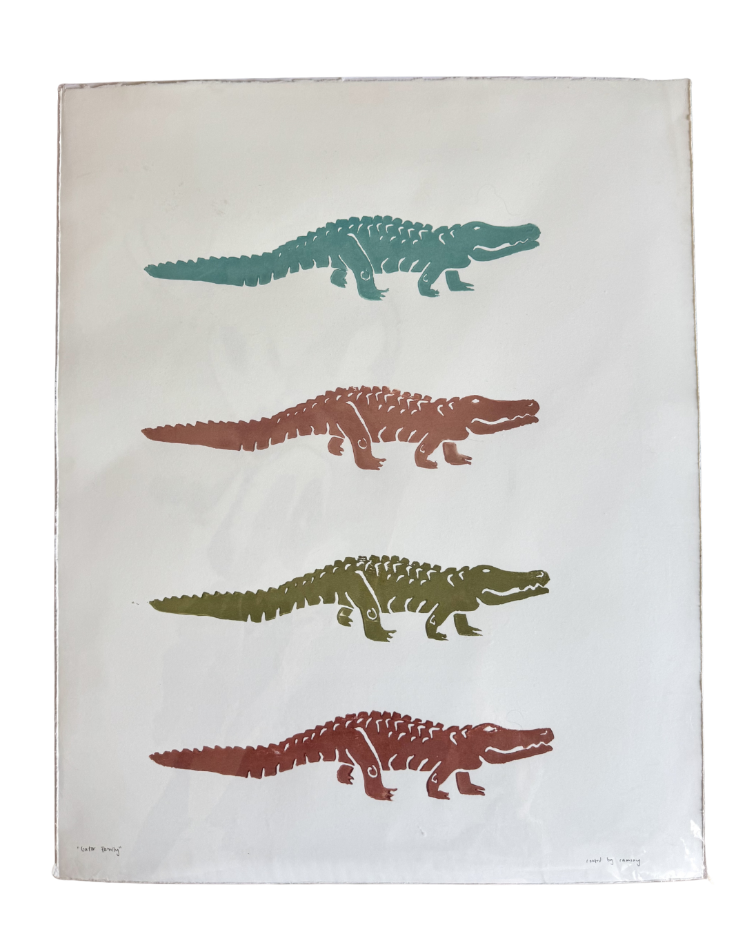 Gator Family Print