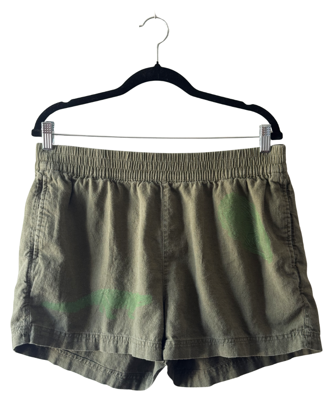 Alligator Linen Shorts