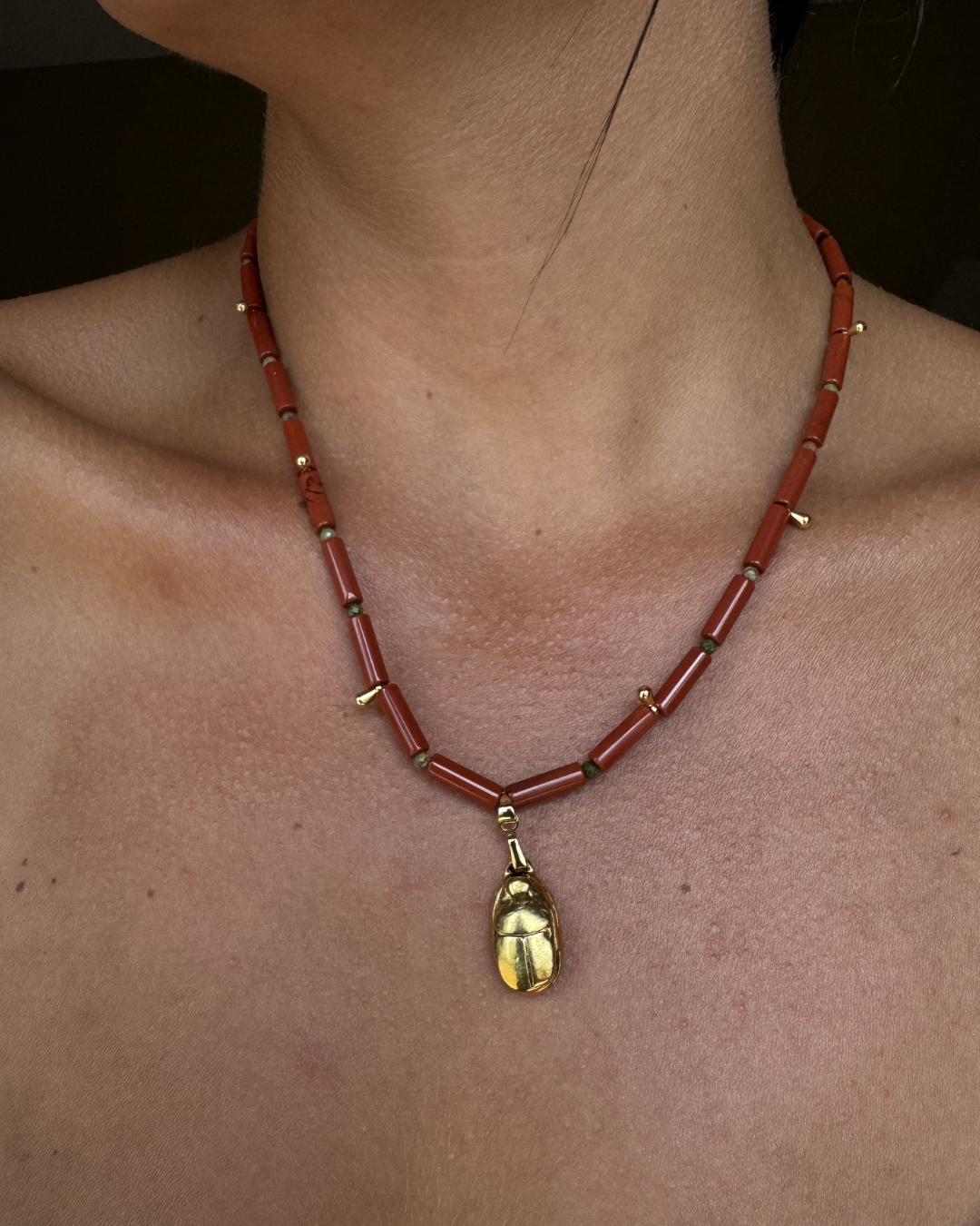 Egyptian Scarab Necklace