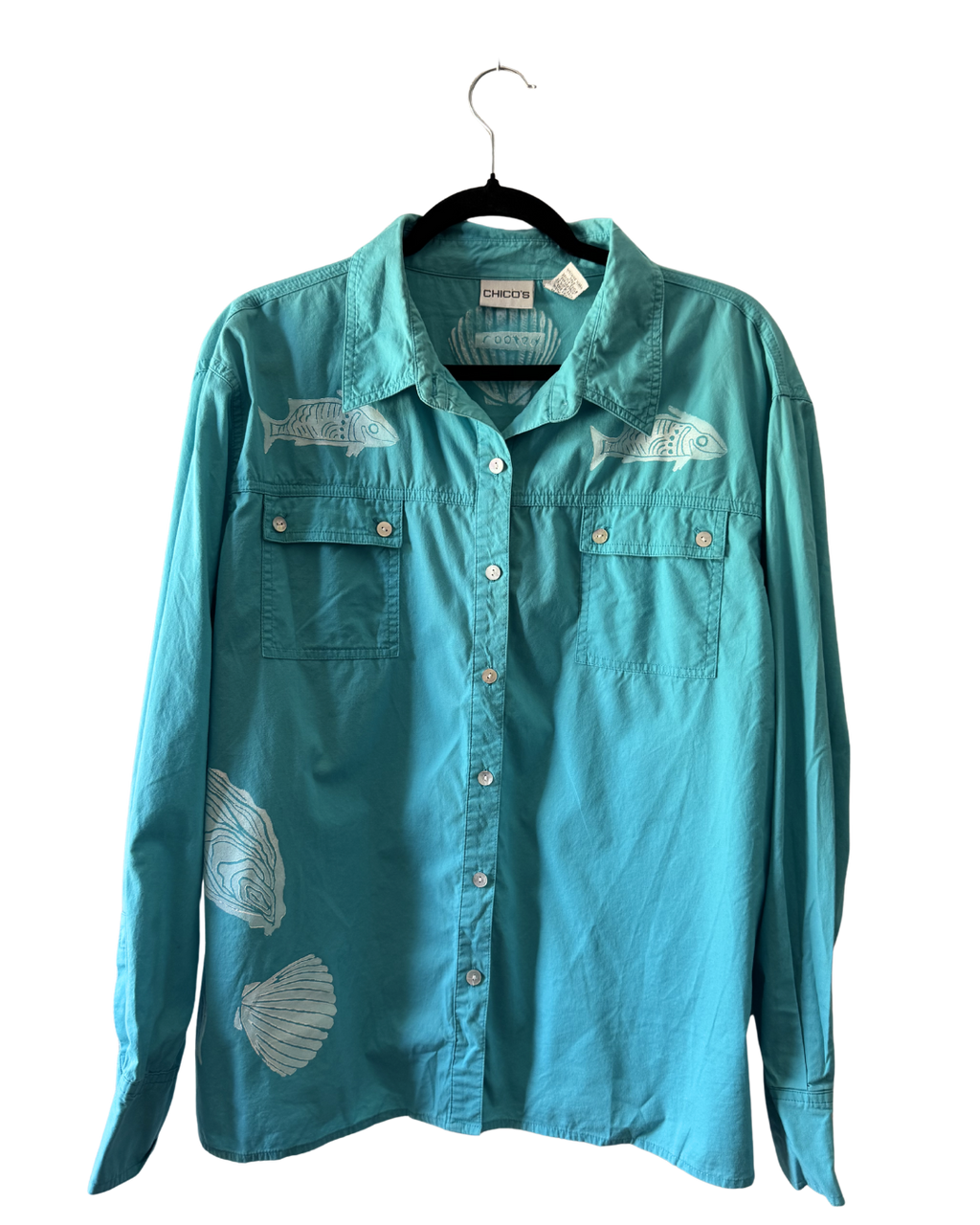 Emerald Coastline Button Down