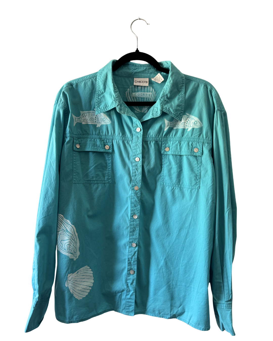 Emerald Coastline Button Down