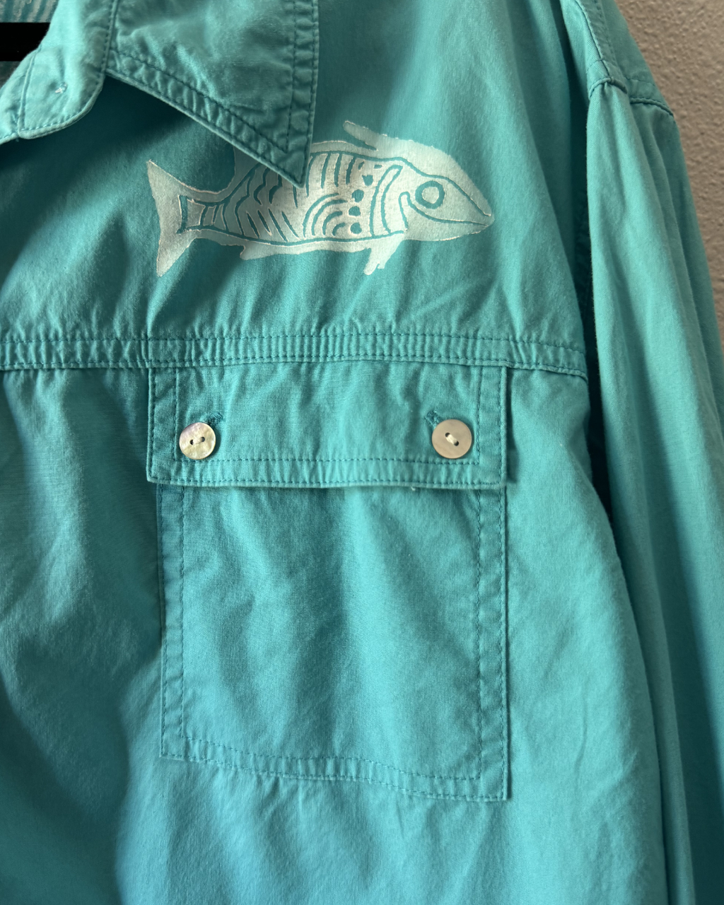 Emerald Coastline Button Down