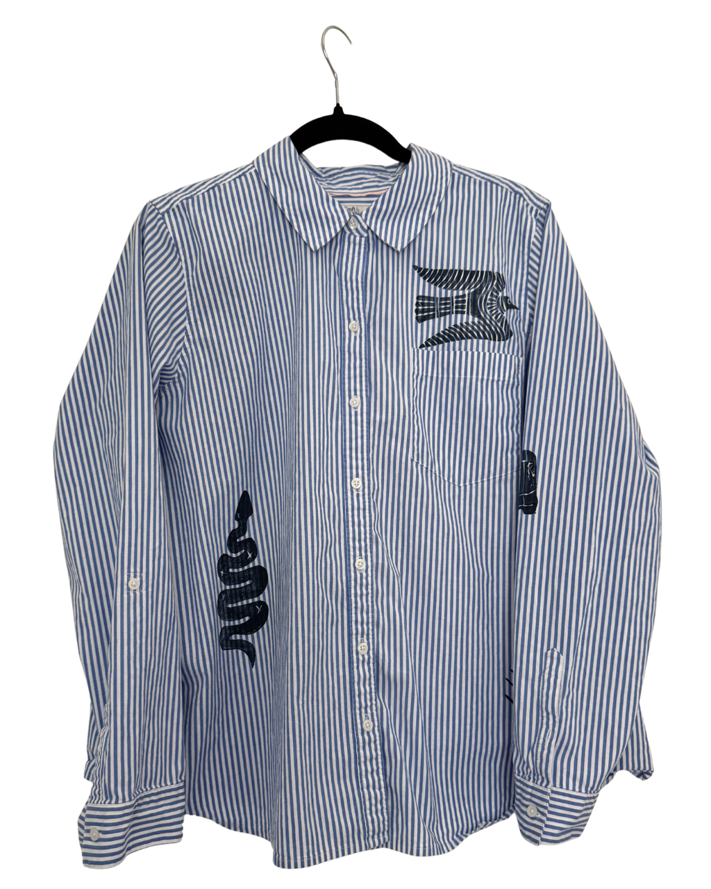 Striped Panther Button Down