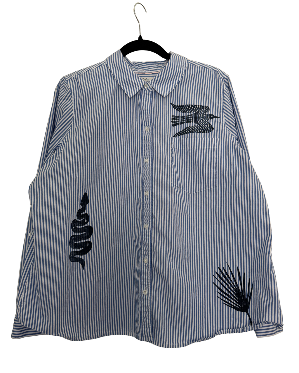 Striped Panther Button Down