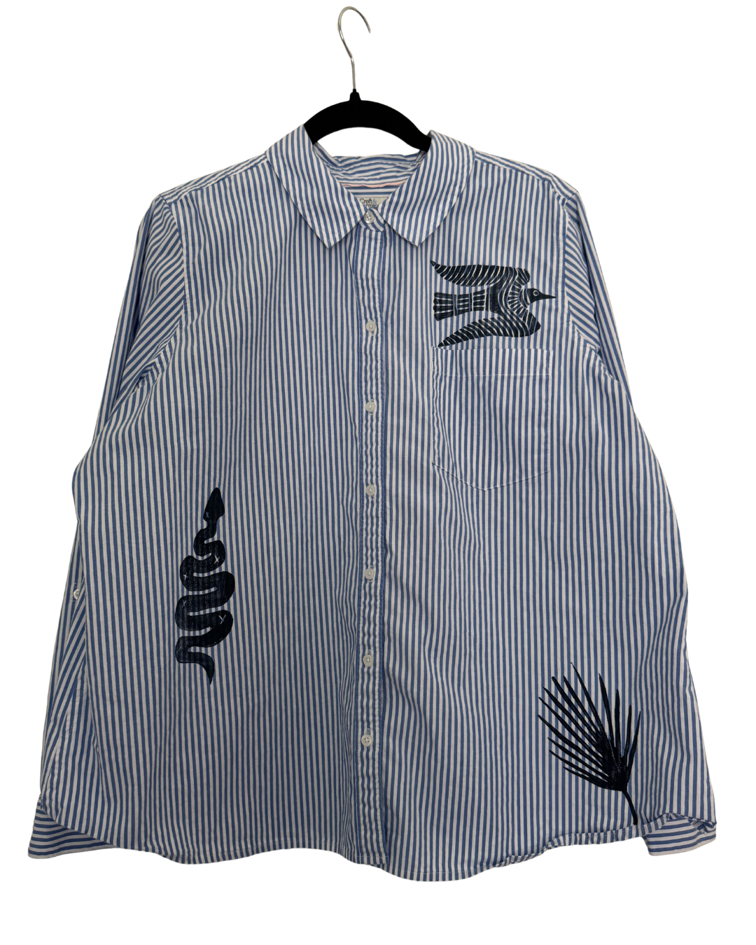 Striped Panther Button Down
