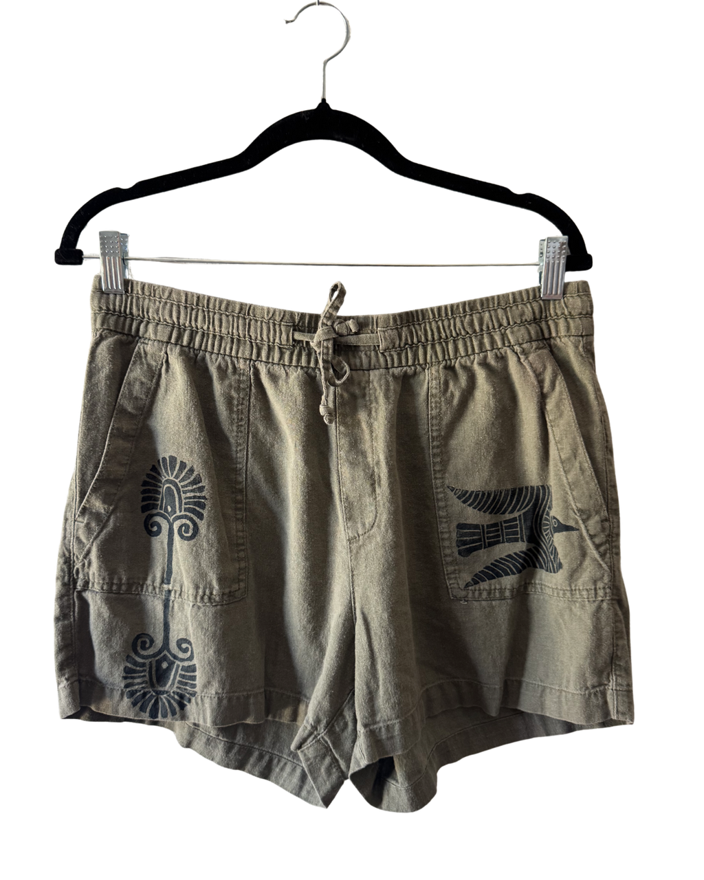 Wild Bird Linen Shorts