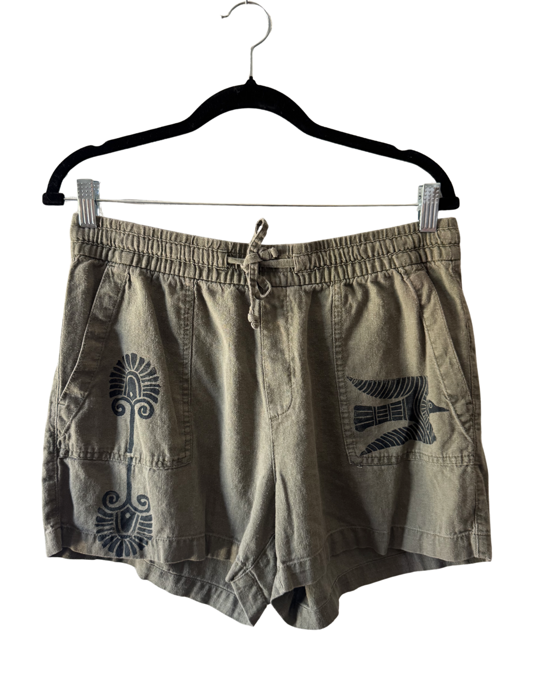 Wild Bird Linen Shorts