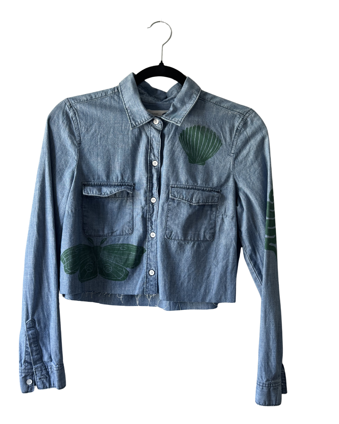 Above the Water Cropped Button Down