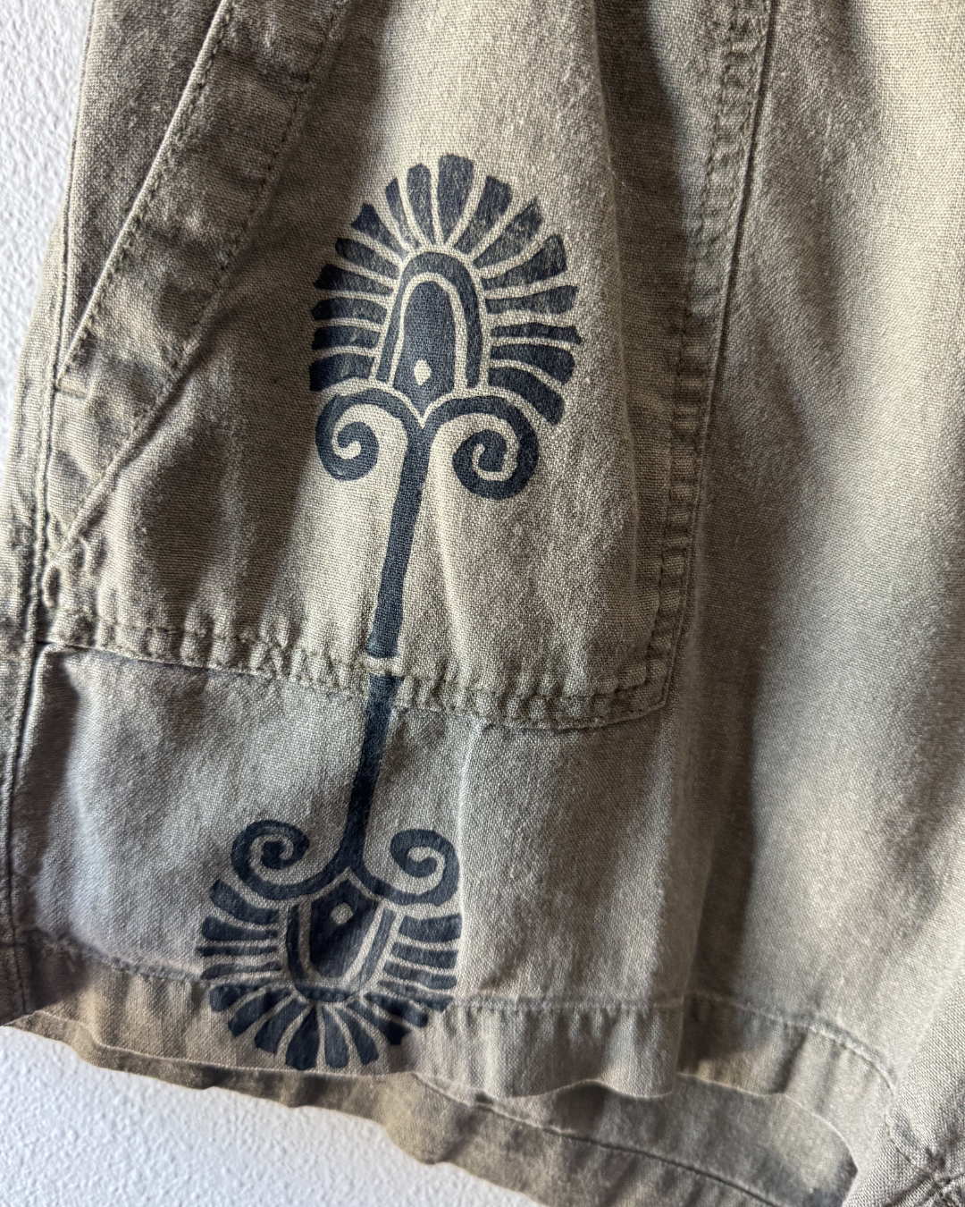 Wild Bird Linen Shorts