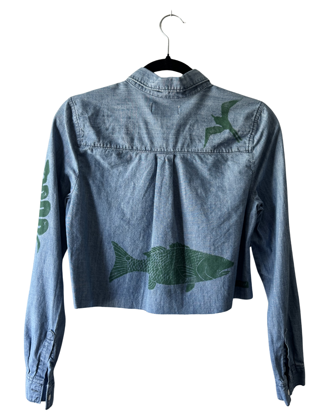 Above the Water Cropped Button Down
