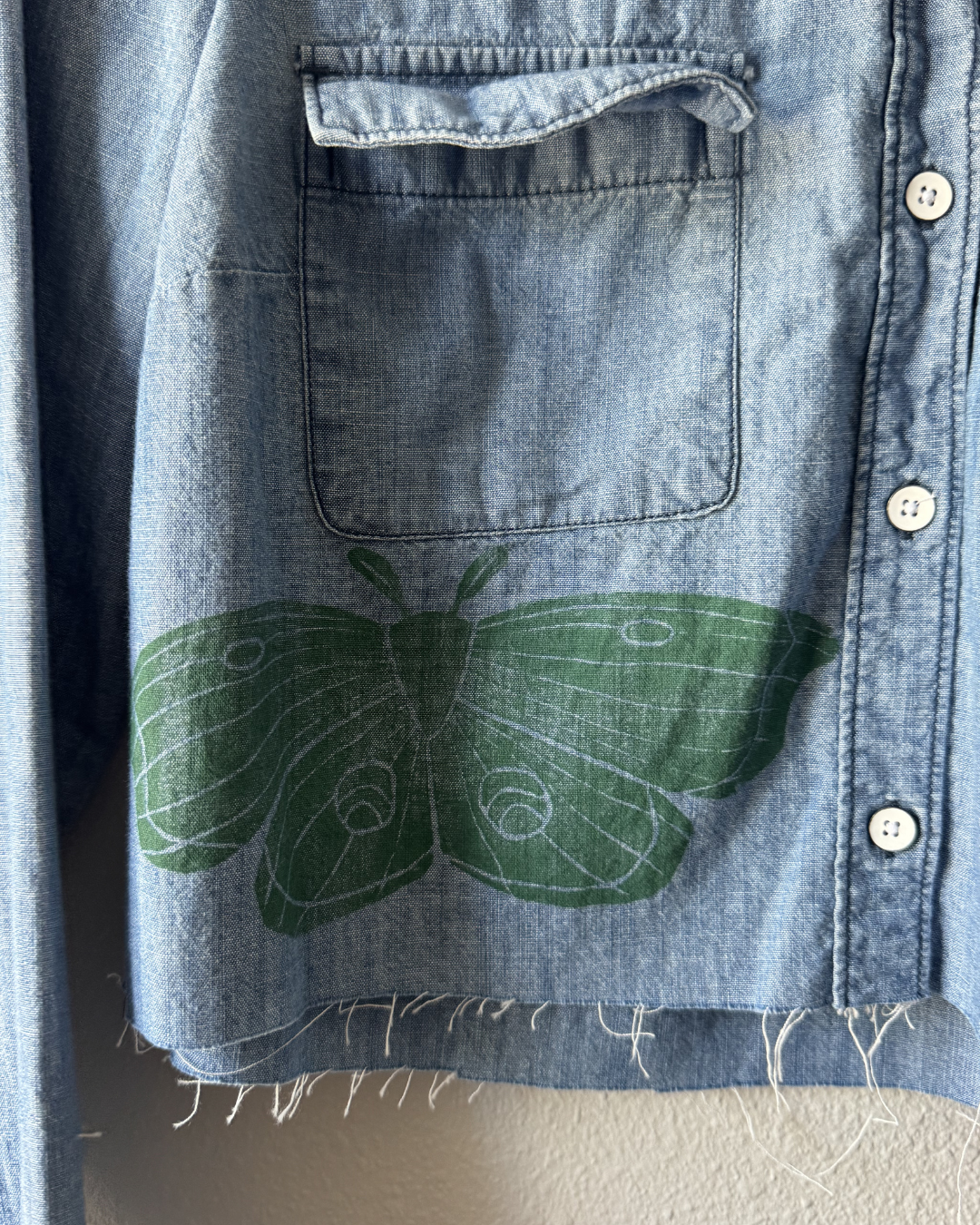 Above the Water Cropped Button Down