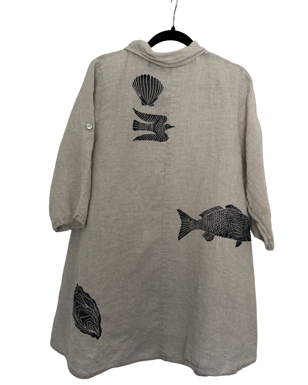 Deep Grasses Linen Tunic