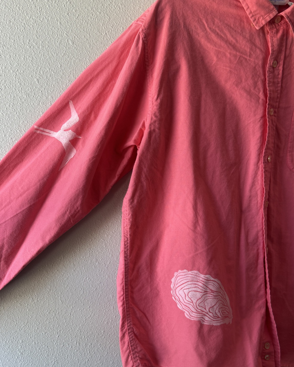 Shuck It Pink Button Down