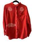 Red Bar Button Down
