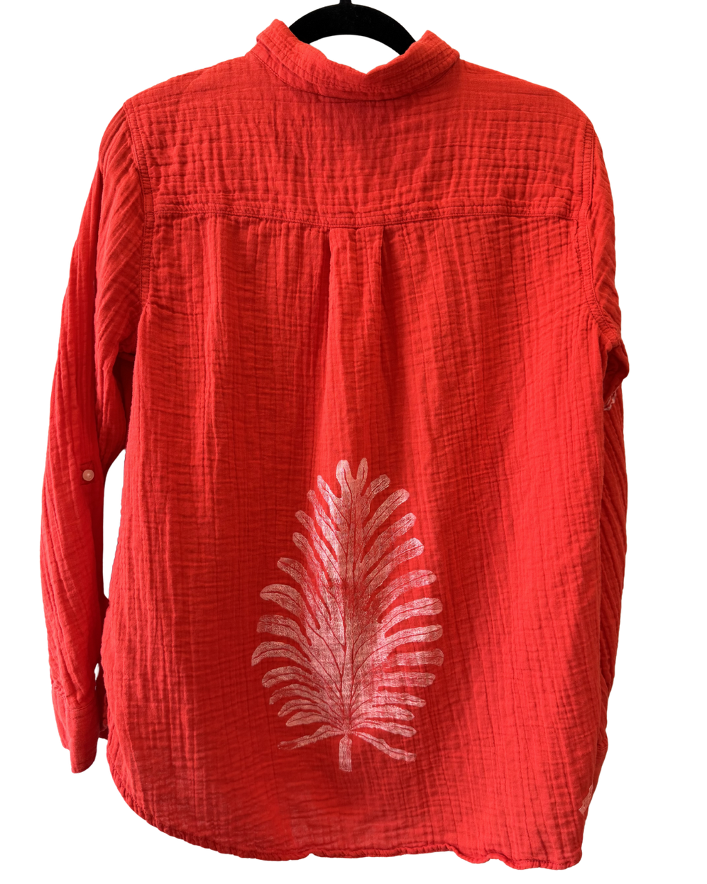 Red Bar Button Down
