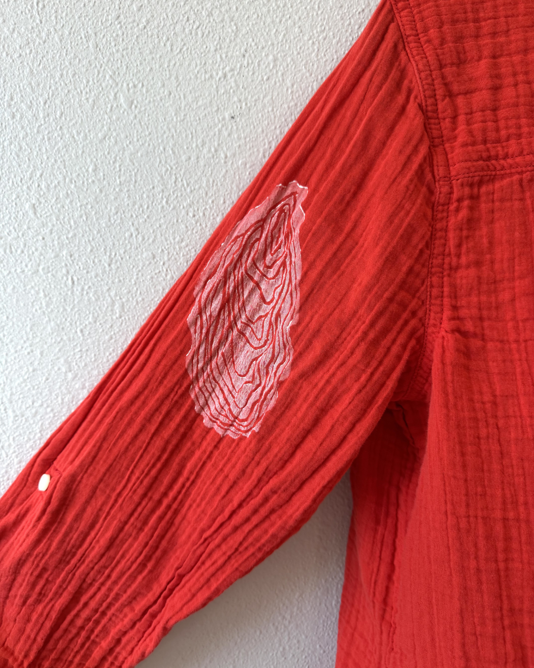 Red Bar Button Down