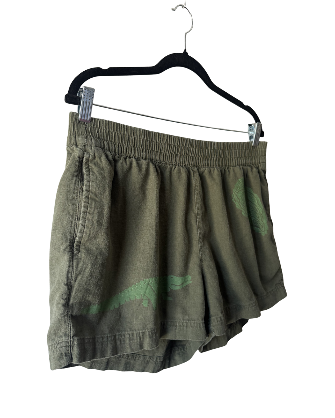 Alligator Linen Shorts