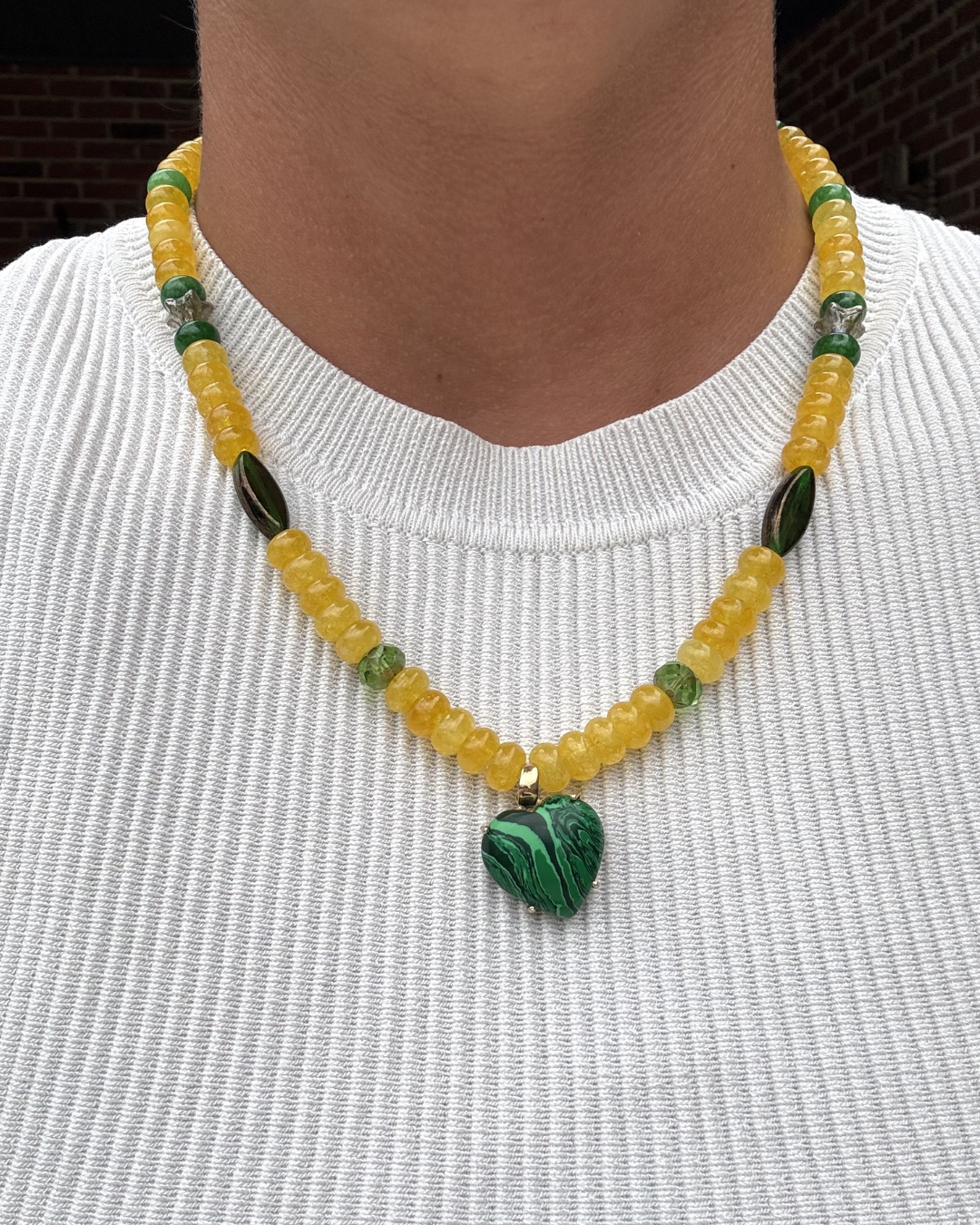 Yellow Heart Necklace