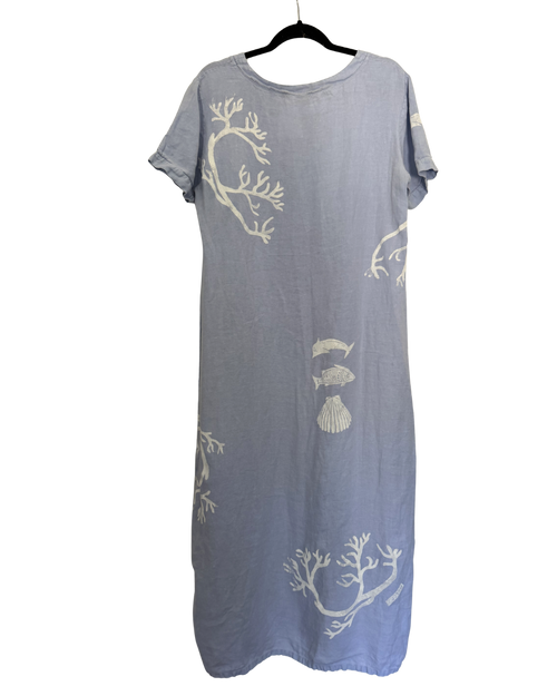 Blue Coral Reef Maxi Dress