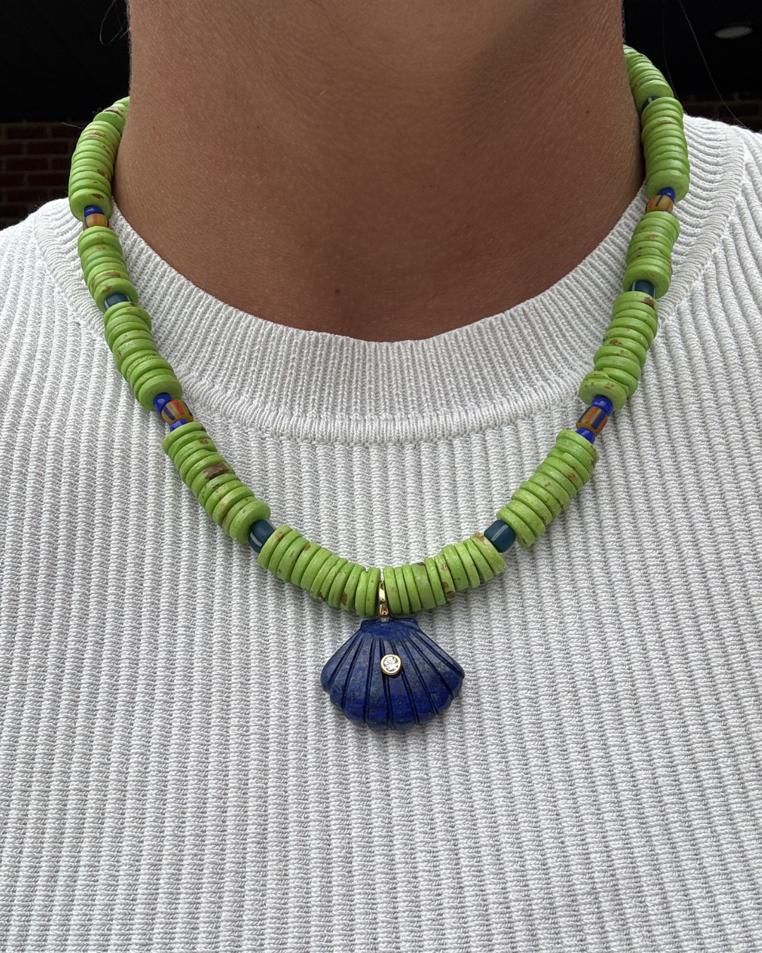 Blue Mountain Shell Necklace