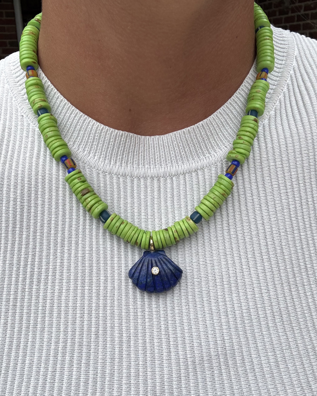 Blue Mountain Shell Necklace