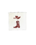 Red Cowboy Print