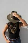Moss Green Bandana: Bird's-Eye