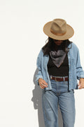 Dusty Blue Bandana: Mystic Fern