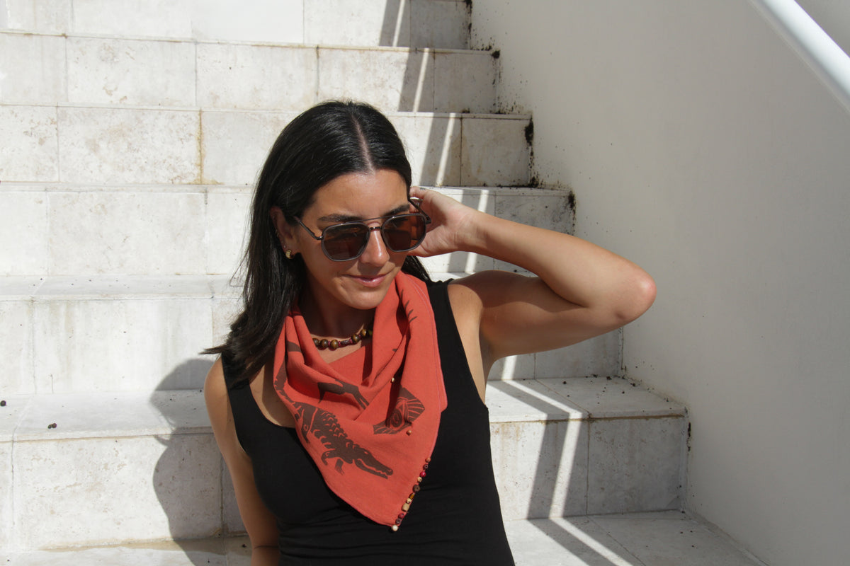 Terracotta Bandana: Alligator Way