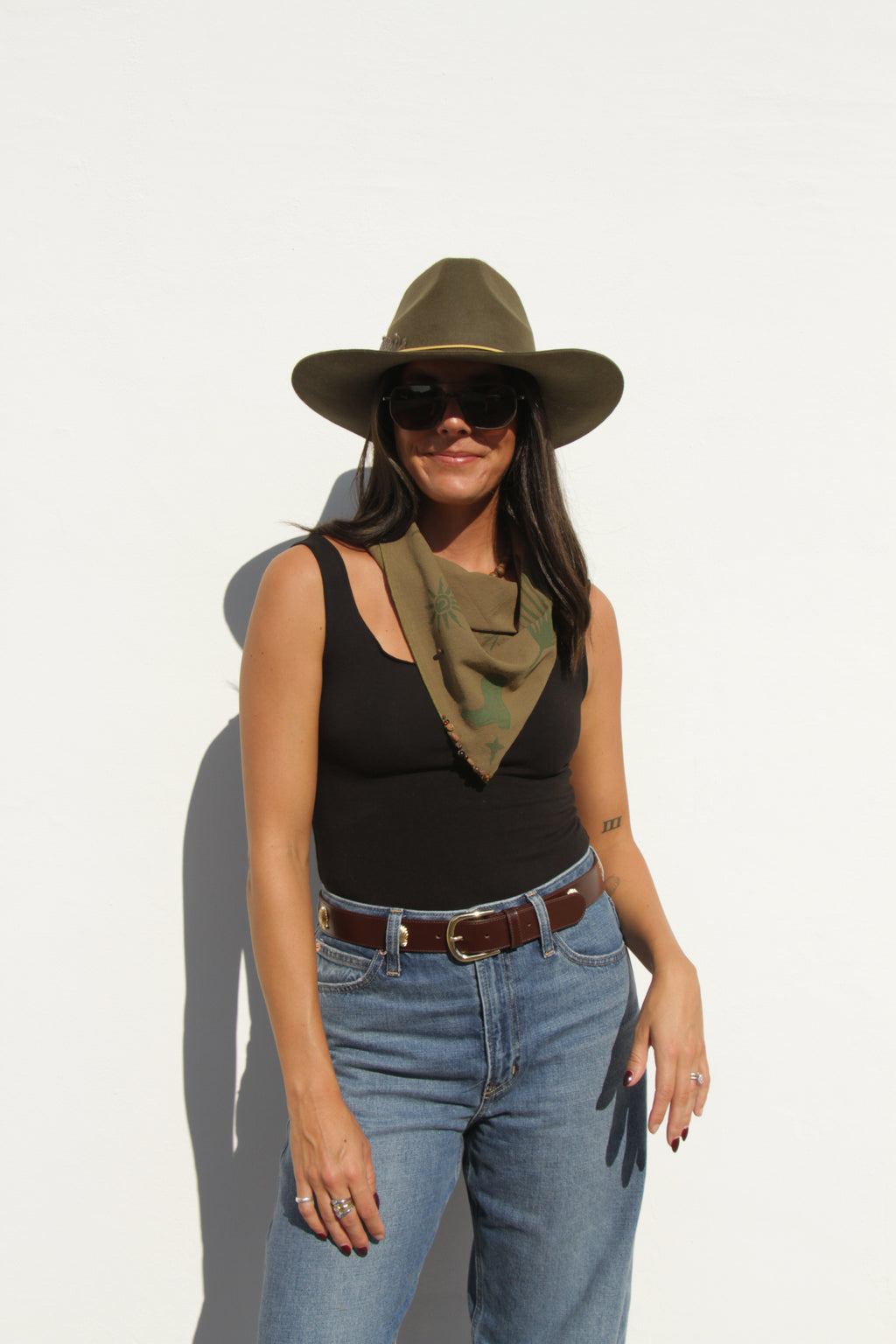Moss Green Bandana: Cowboy Collective