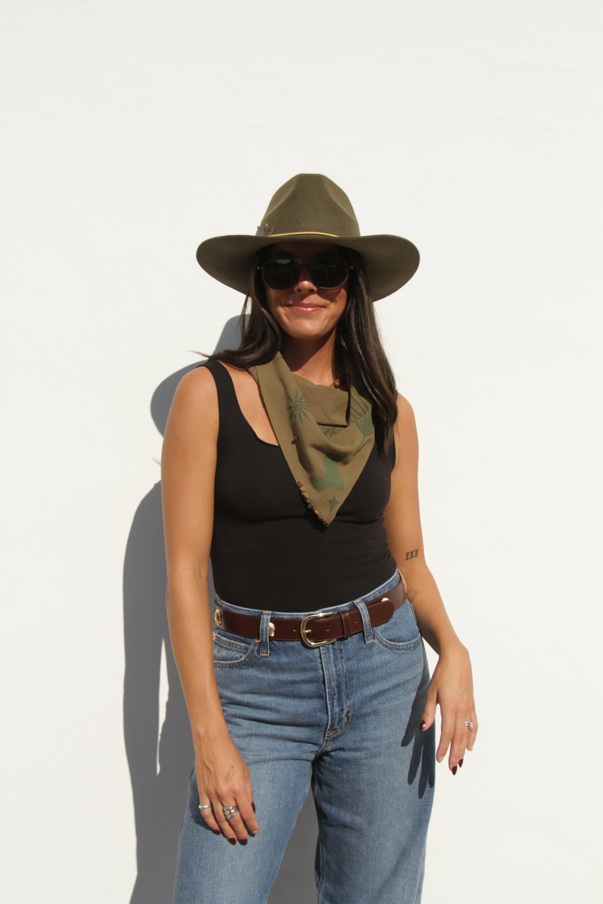 Moss Green Bandana: Cowboy Collective