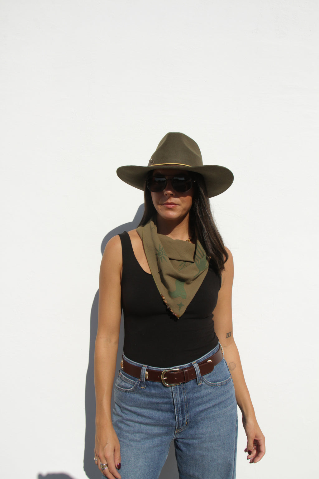Moss Green Bandana: Cowboy Collective