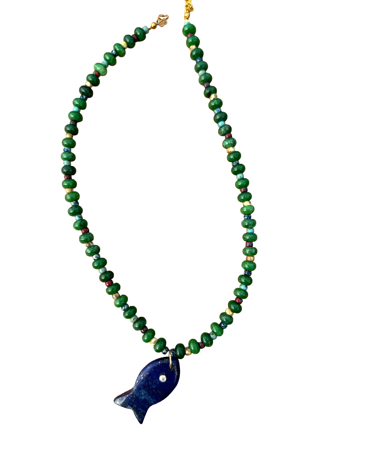 Lapis Fish Necklace