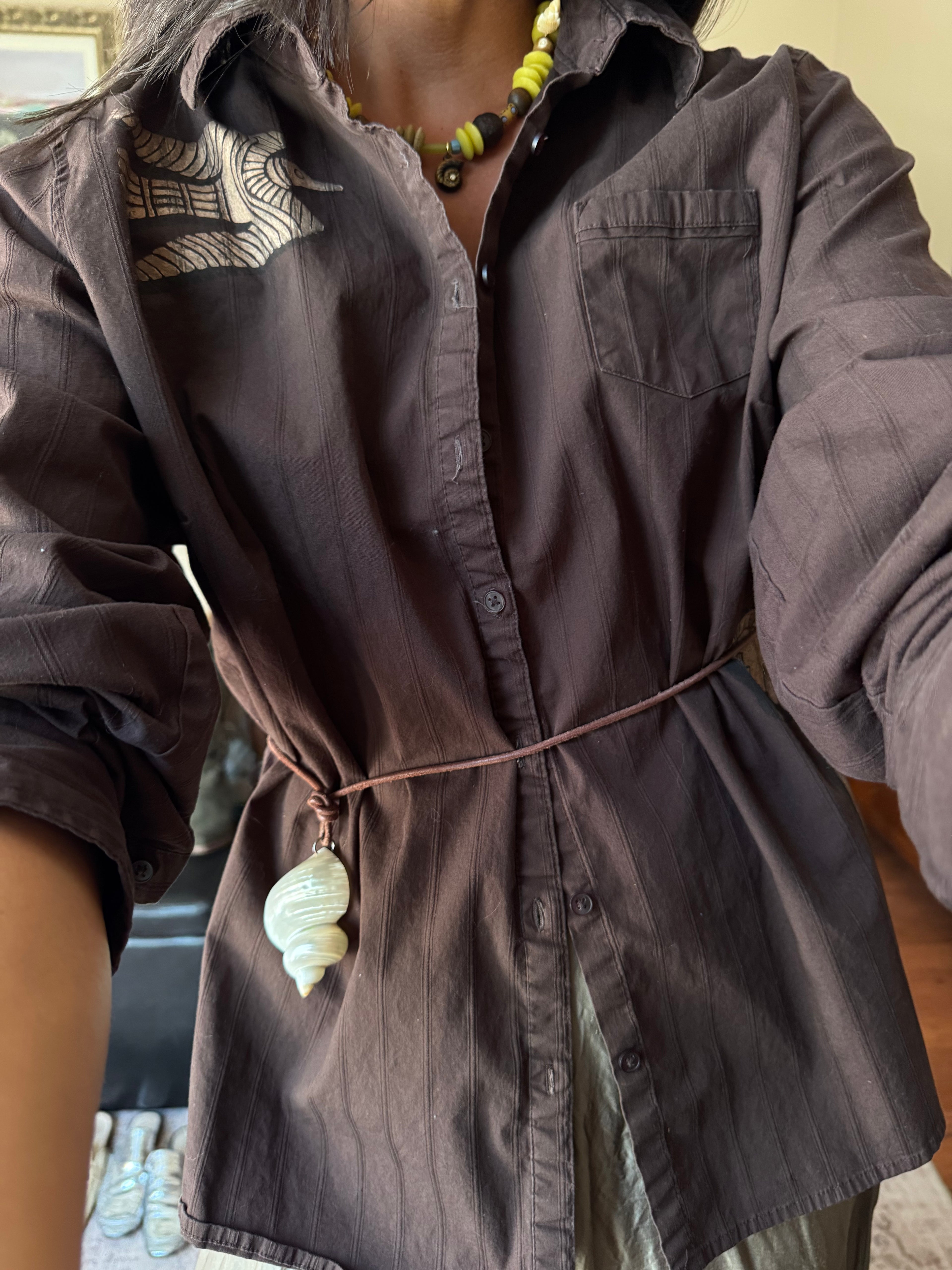 Brown Sands Button Down