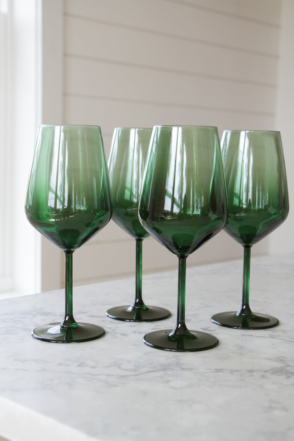 Green Wine Glasses
