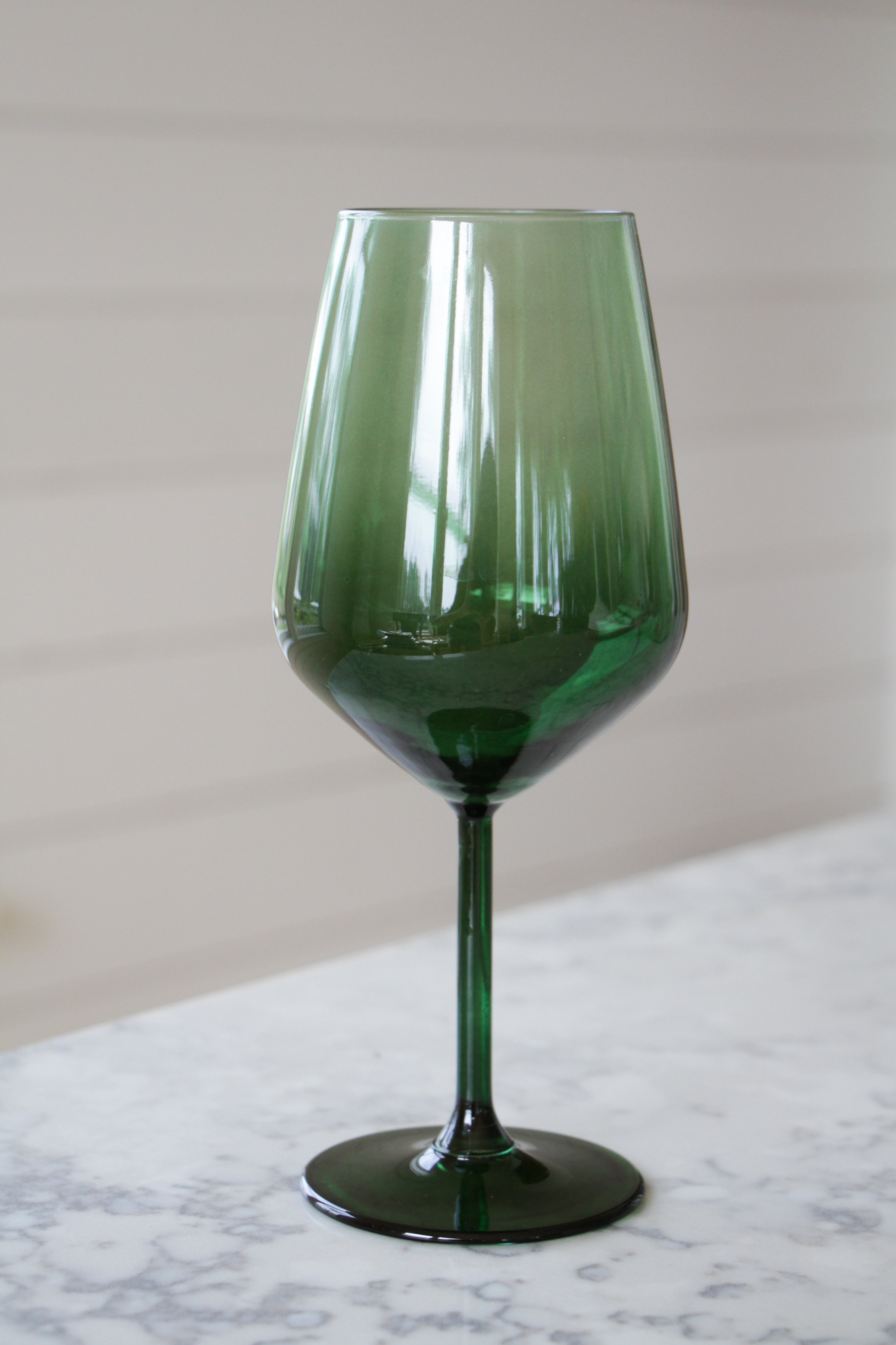 Green Wine Glasses