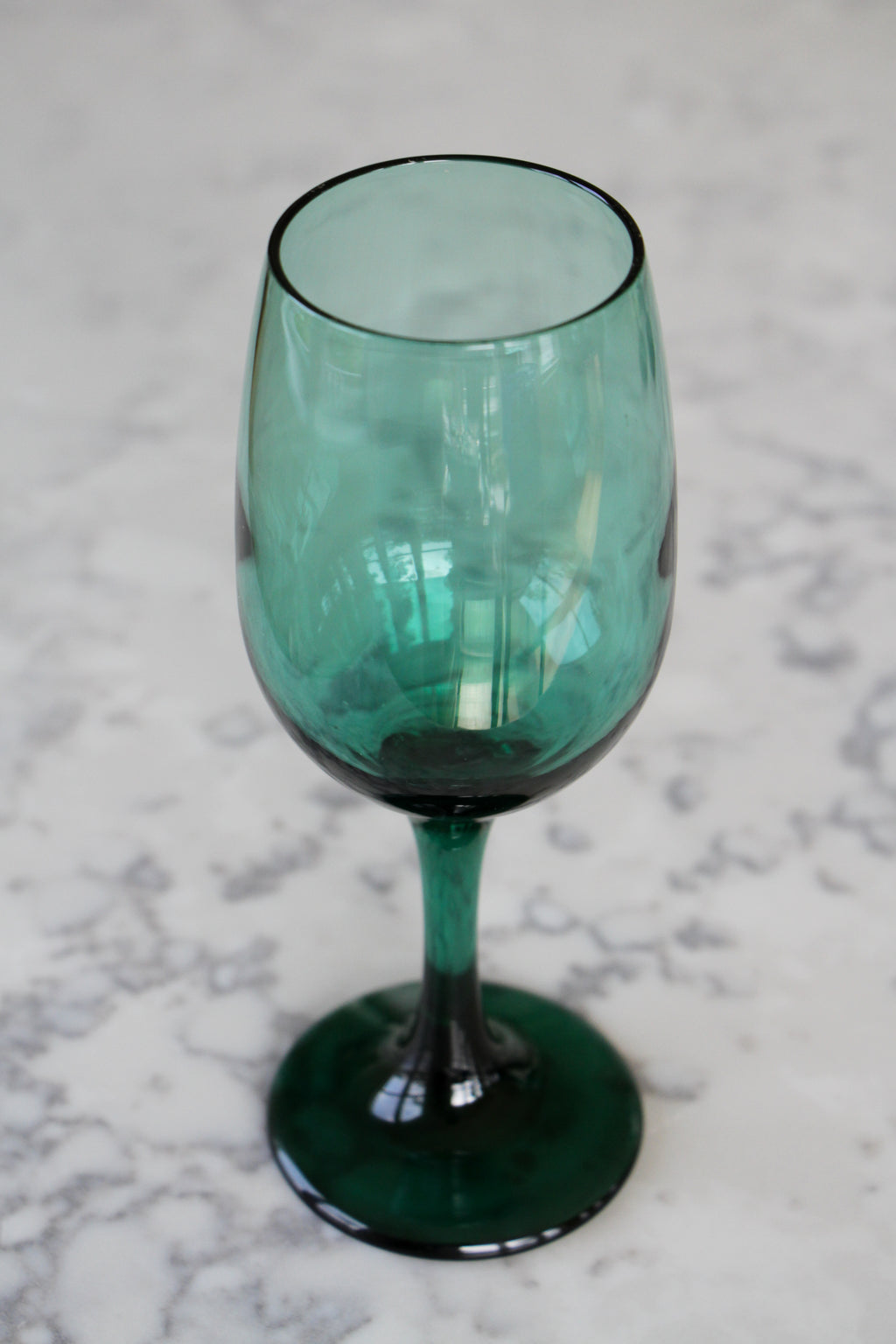 Short Green Wine Glasses